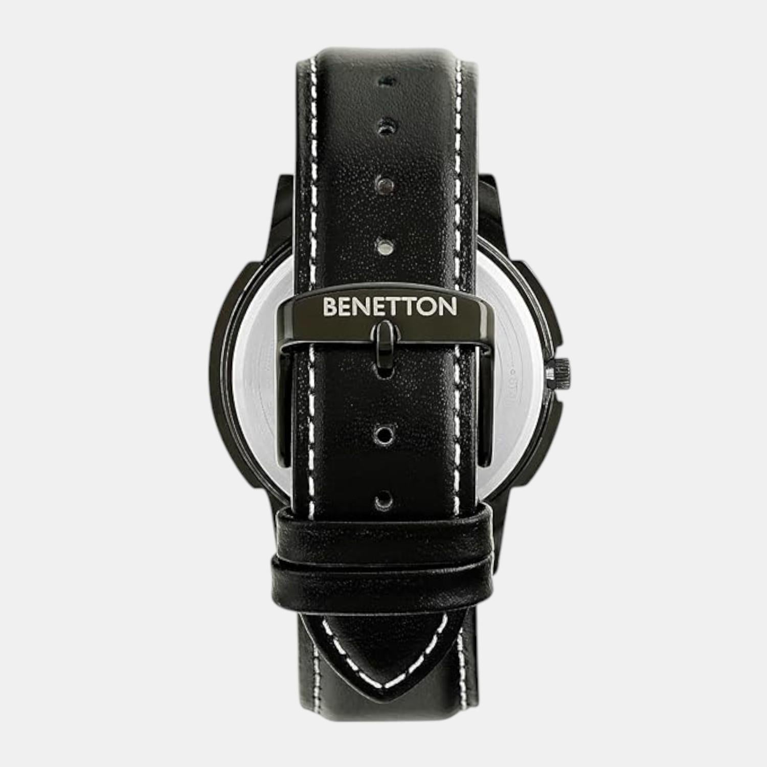 Iconic Men Quartz Blue Dial Multi-Function Leather Watch UWUCG0808