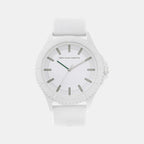 Iconic Men Quartz White Dial Analog Silicone Watch UWUCG1005