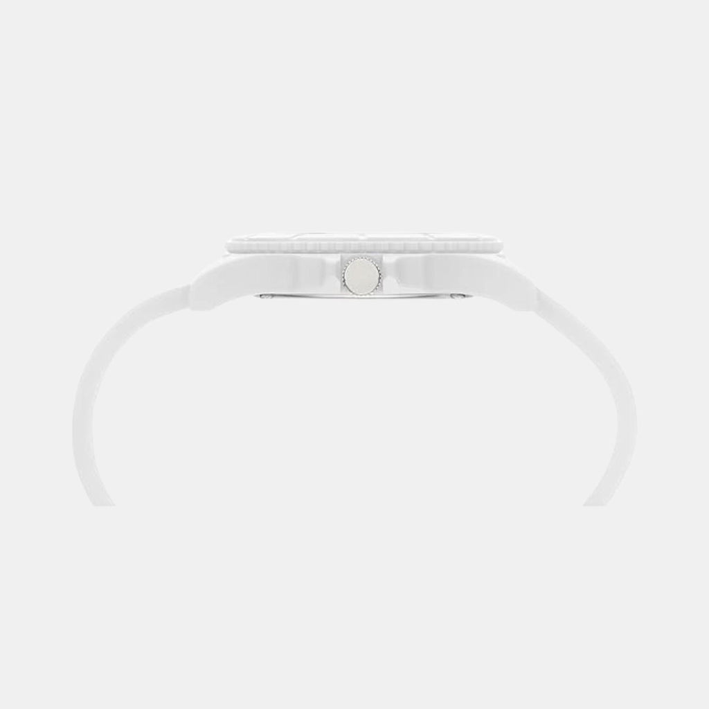 Iconic Men Quartz White Dial Analog Silicone Watch UWUCG1005