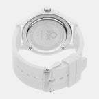 Iconic Men Quartz White Dial Analog Silicone Watch UWUCG1005
