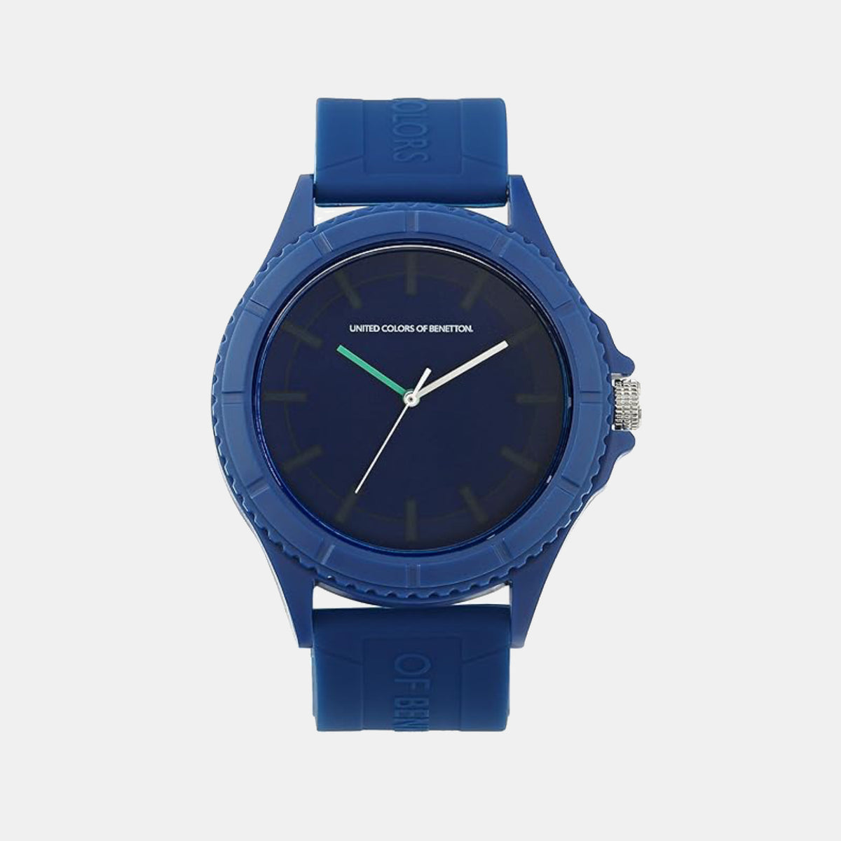 Iconic Men Quartz Blue Dial Analog Silicone Watch UWUCG1006