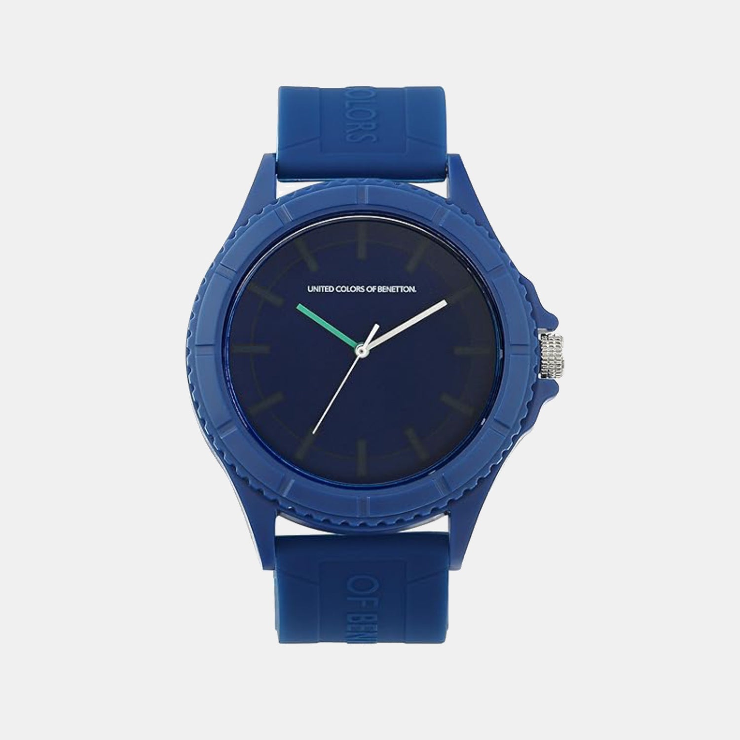Iconic Men Quartz Blue Dial Analog Silicone Watch UWUCG1006