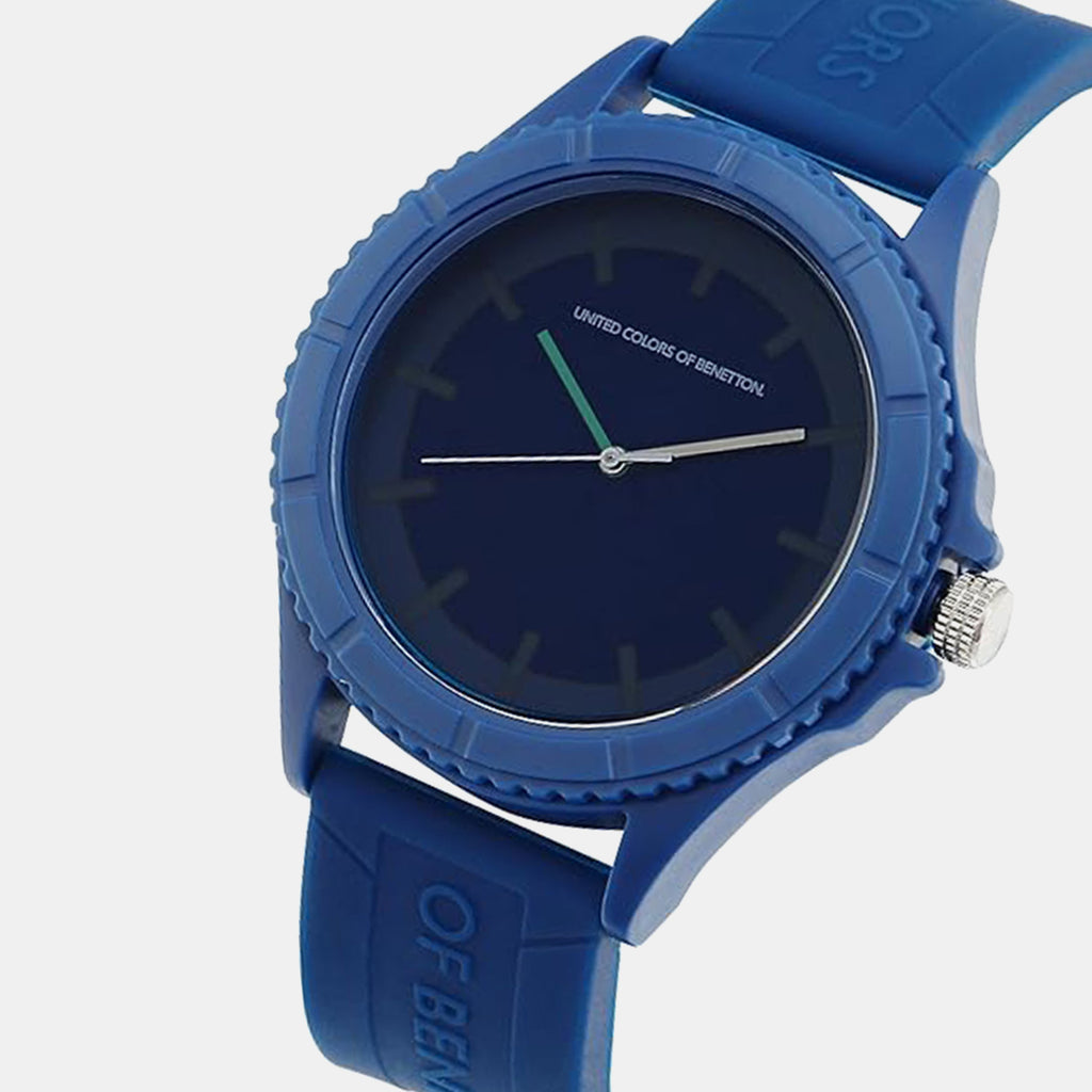 Iconic Men Quartz Blue Dial Analog Silicone Watch UWUCG1006