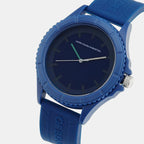 Iconic Men Quartz Blue Dial Analog Silicone Watch UWUCG1006