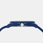 Iconic Men Quartz Blue Dial Analog Silicone Watch UWUCG1006