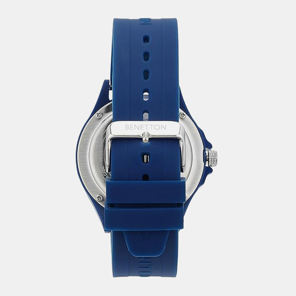 Iconic Men Quartz Blue Dial Analog Silicone Watch UWUCG1006