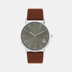 Signature Men Quartz Slaty Dial Analog Leather Watch UWUCG1304