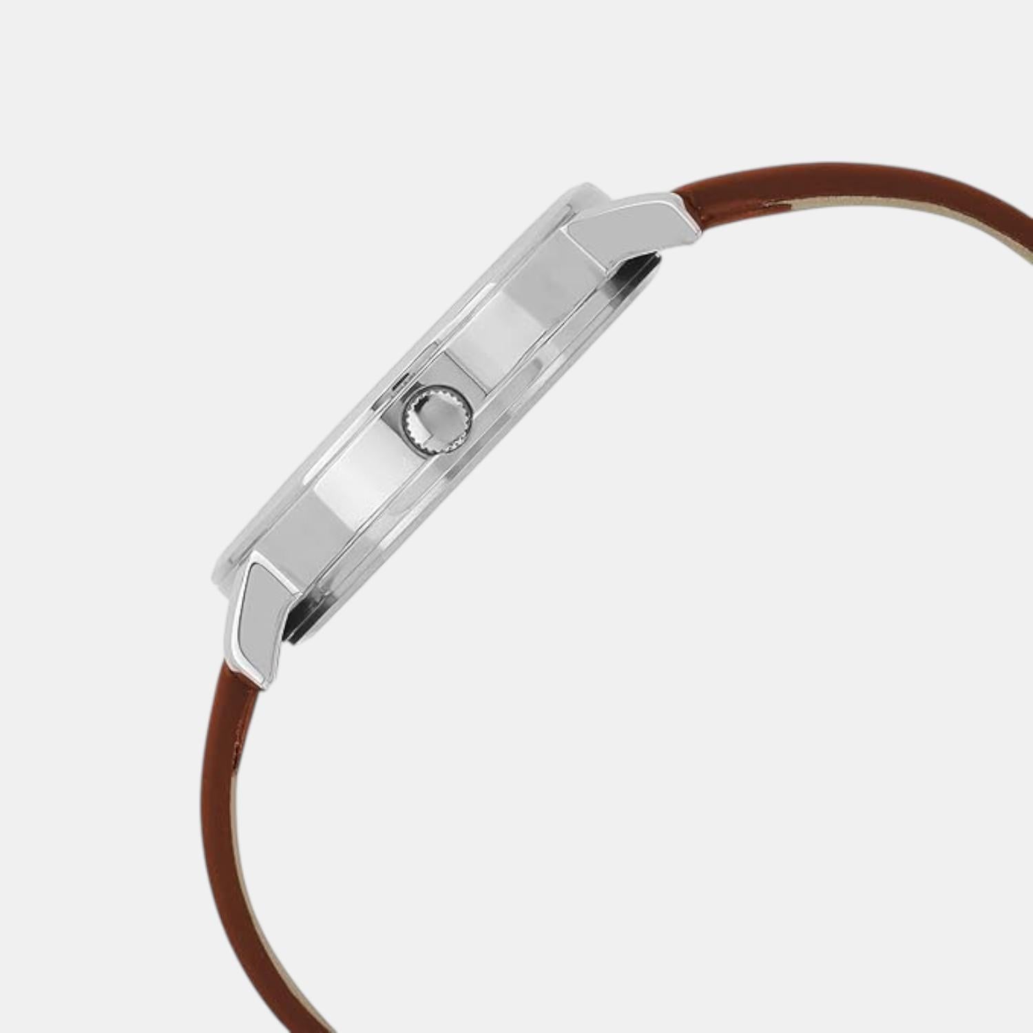 Signature Men Quartz Slaty Dial Analog Leather Watch UWUCG1304