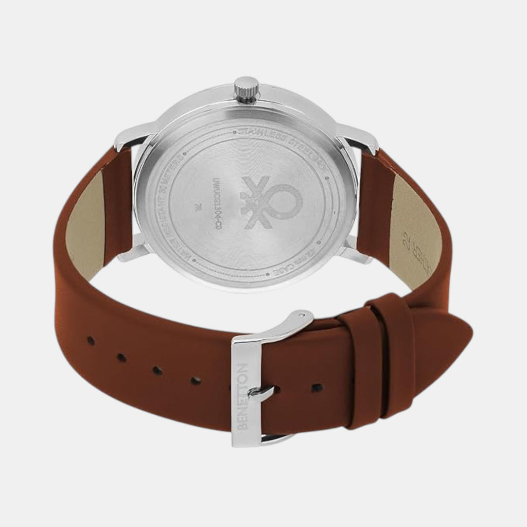 Signature Men Quartz Slaty Dial Analog Leather Watch UWUCG1304