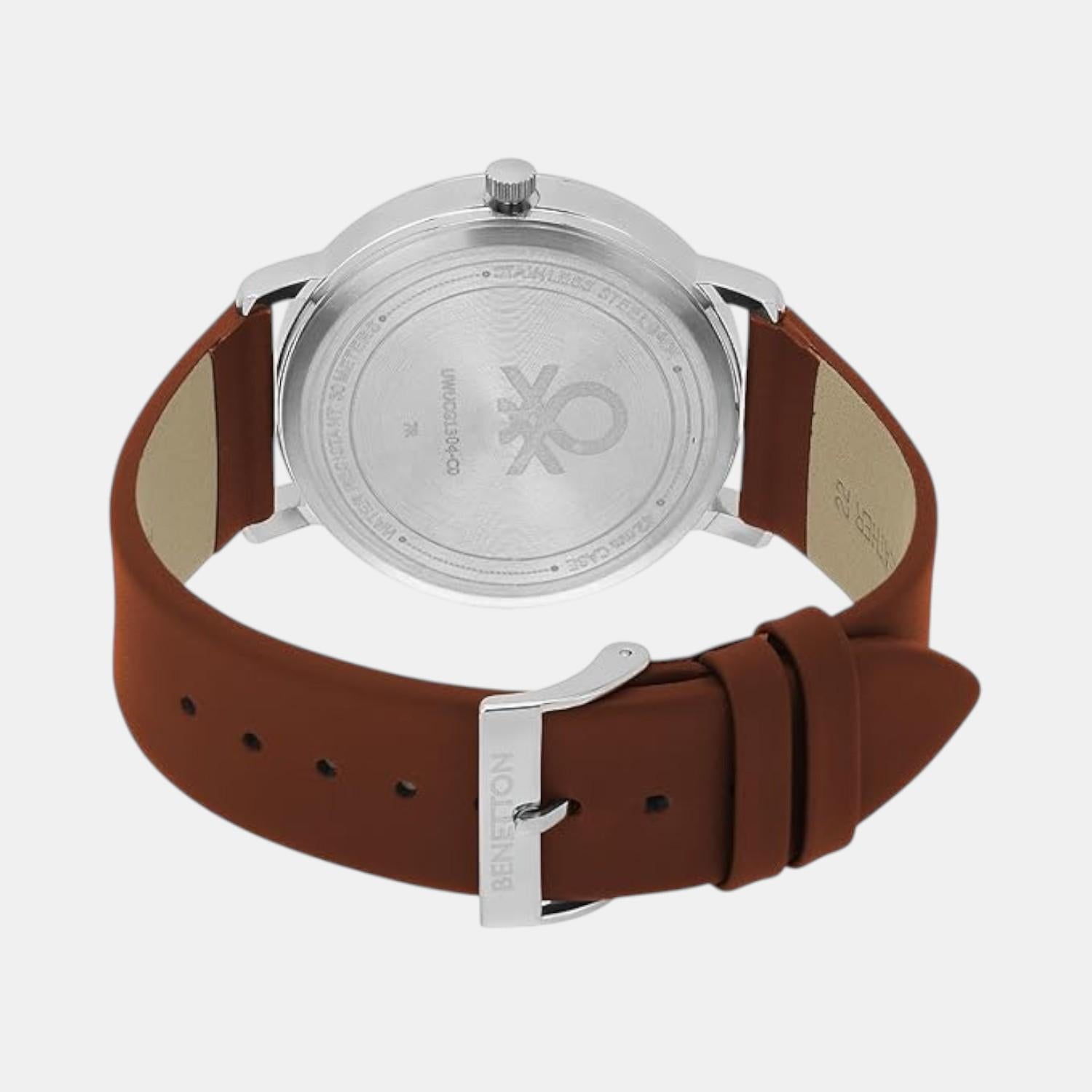 Signature Men Quartz Slaty Dial Analog Leather Watch UWUCG1304