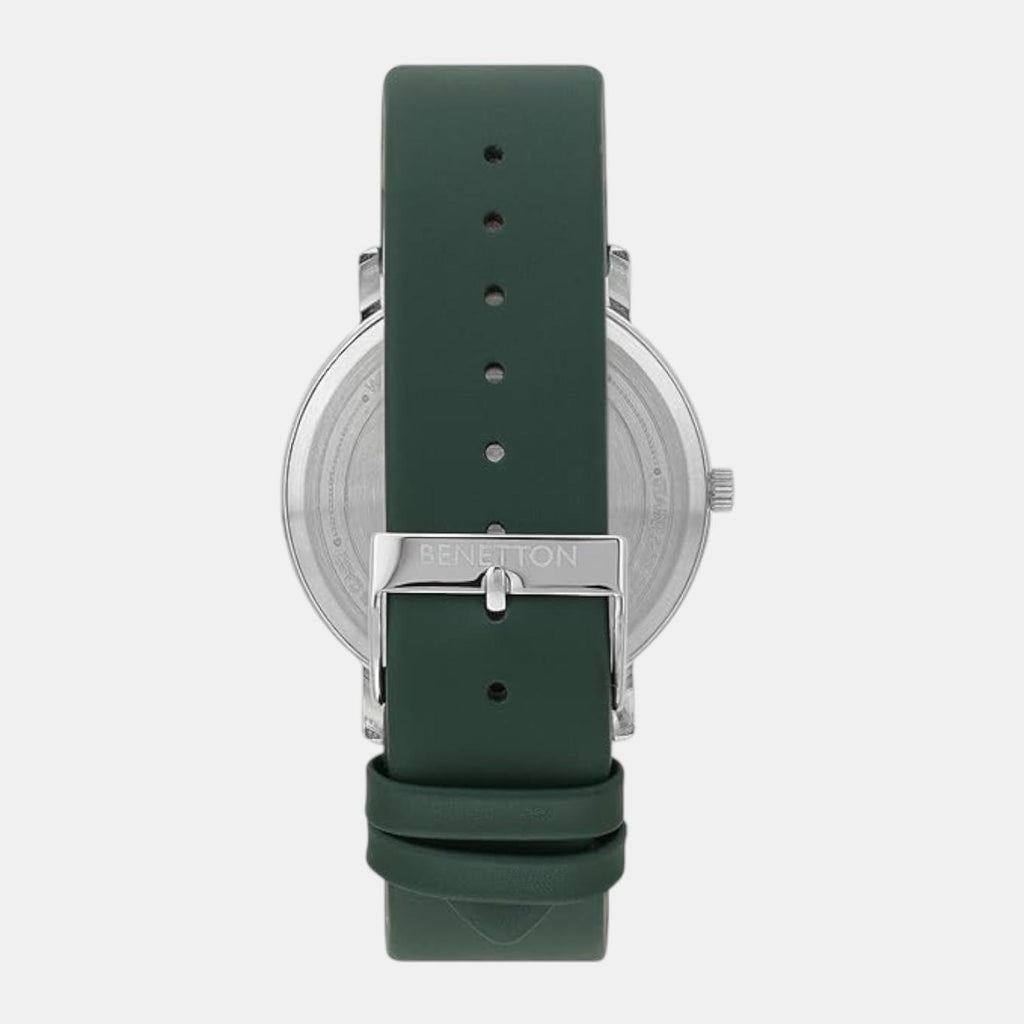 Signature Men Quartz Green Dial Analog Leather Watch UWUCG1305