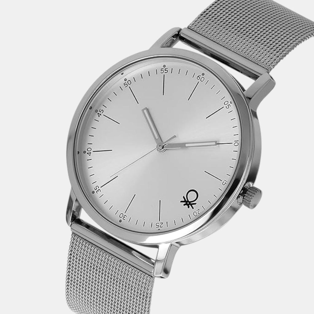 Signature Men Quartz Silver Dial Analog Stainless Steel Watch UWUCG1306