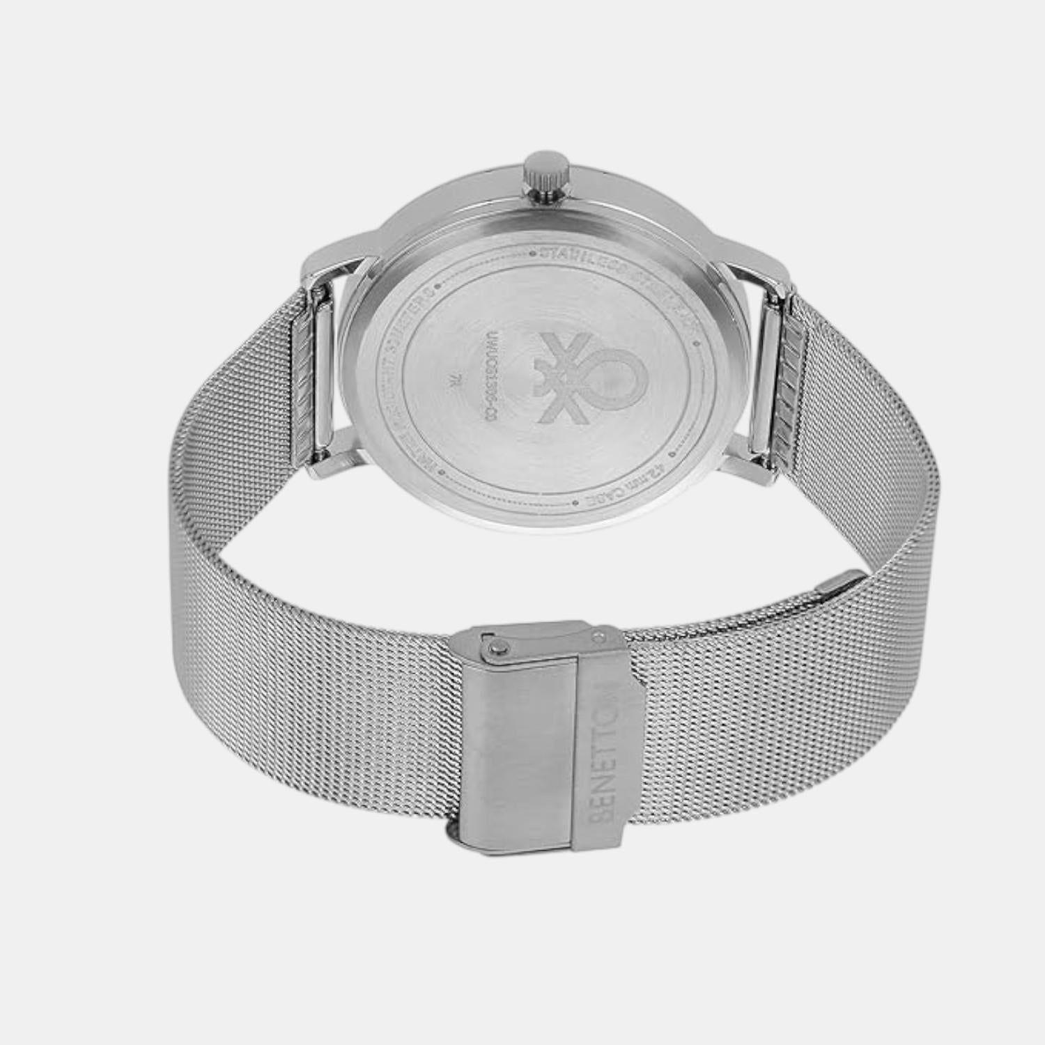 Signature Men Quartz Silver Dial Analog Stainless Steel Watch UWUCG1306