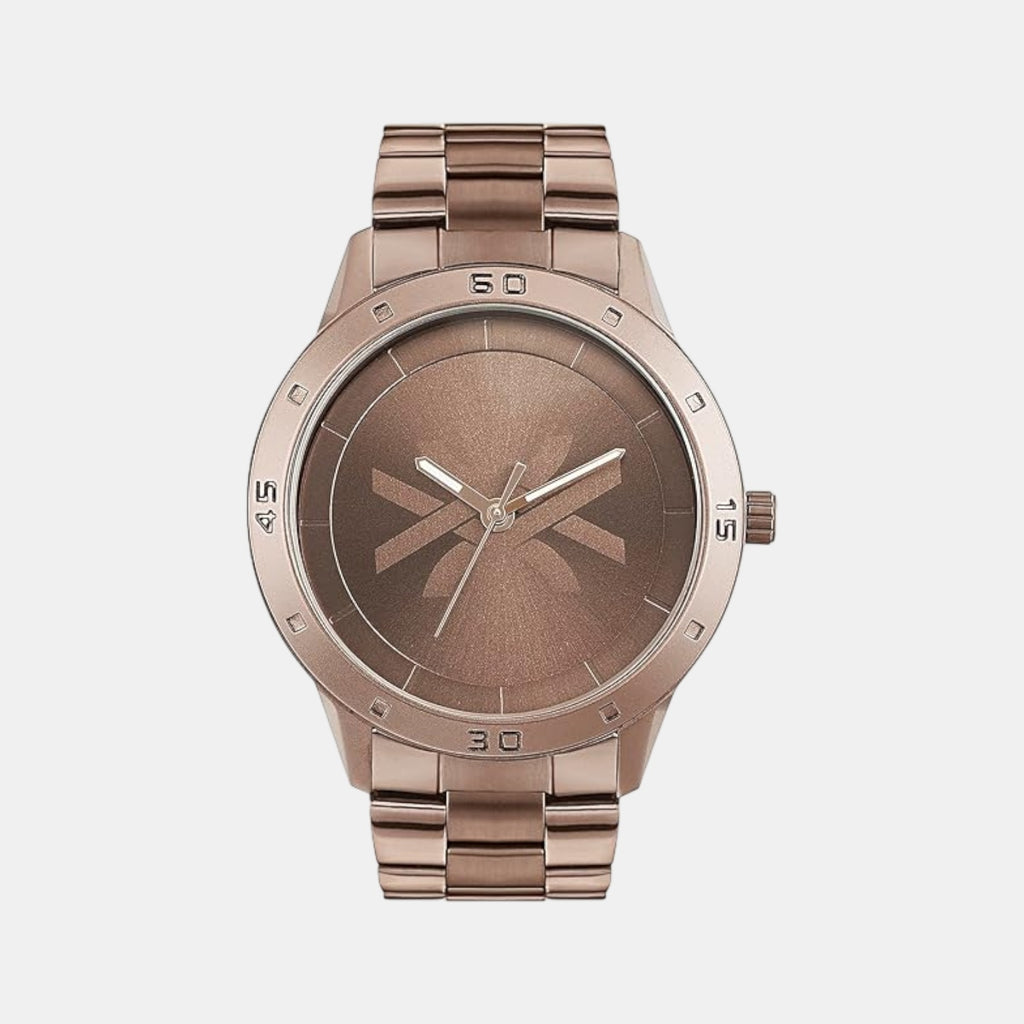 Iconic Men Quartz Brown Dial Analog Stainless Steel Watch UWUCG1603