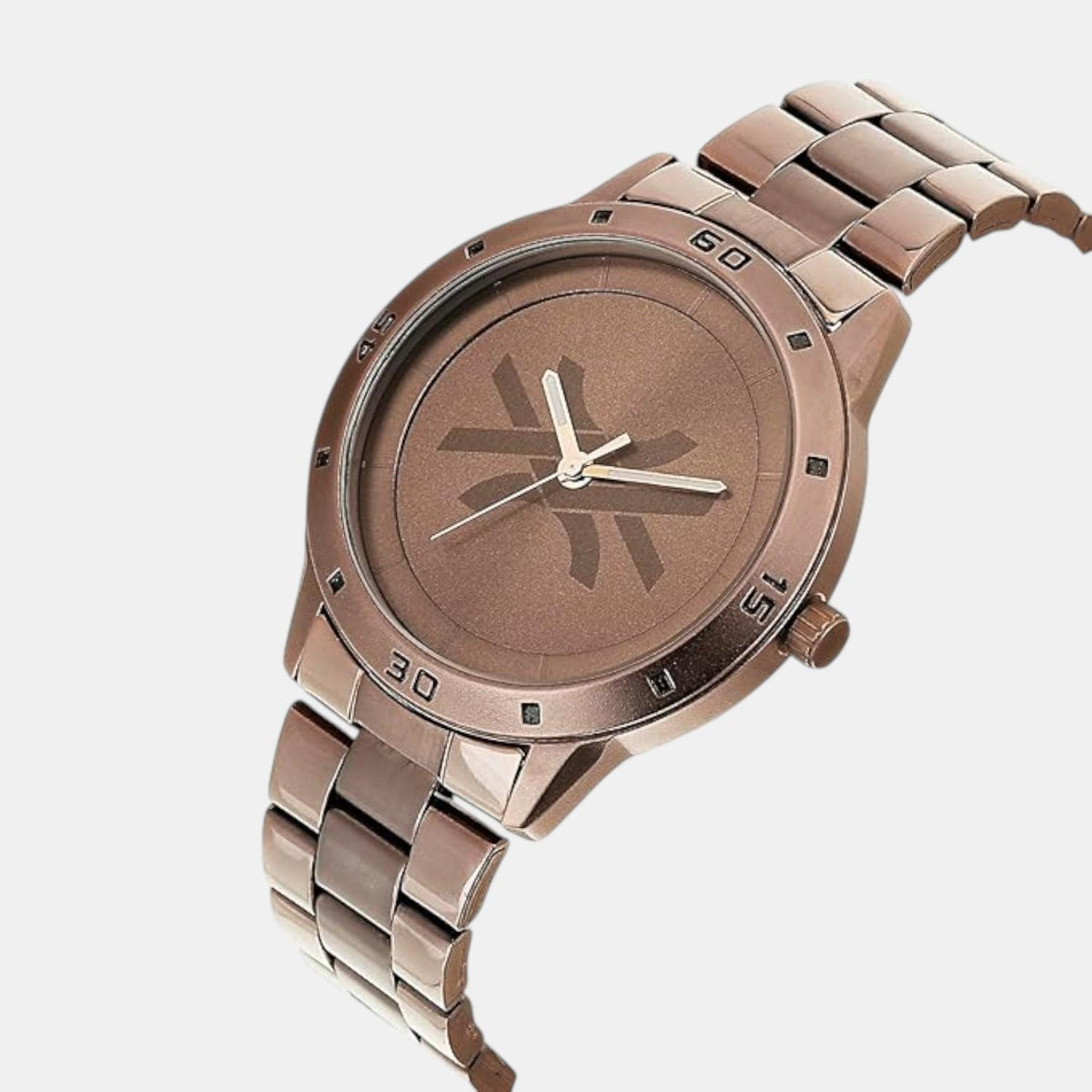 Iconic Men Quartz Brown Dial Analog Stainless Steel Watch UWUCG1603