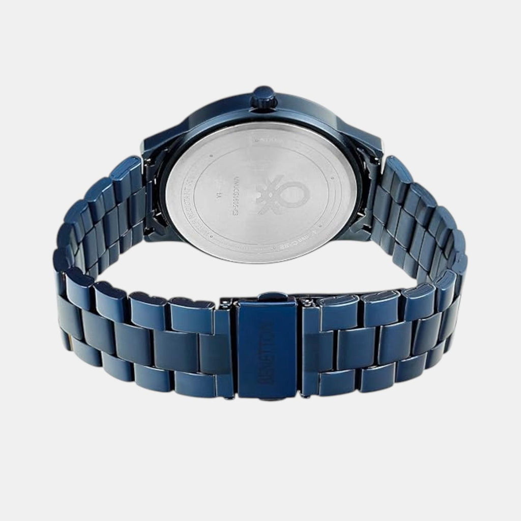 Iconic Men Quartz Blue Dial Analog Stainless Steel Watch UWUCG1605