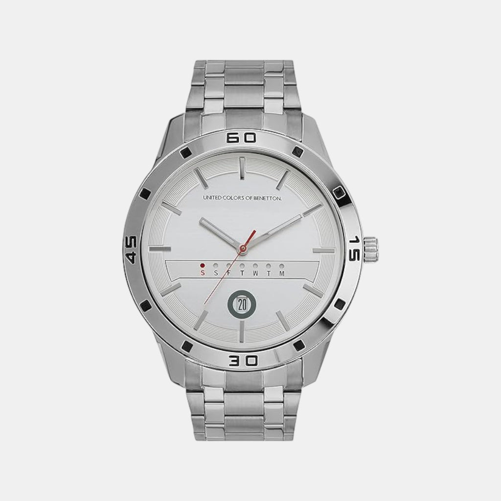 Signature Men Quartz Silver Dial Analog Stainless Steel Watch UWUCG1606