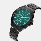 Signature Men Quartz Green Dial Multi-Function Stainless Steel Watch UWUCG1702