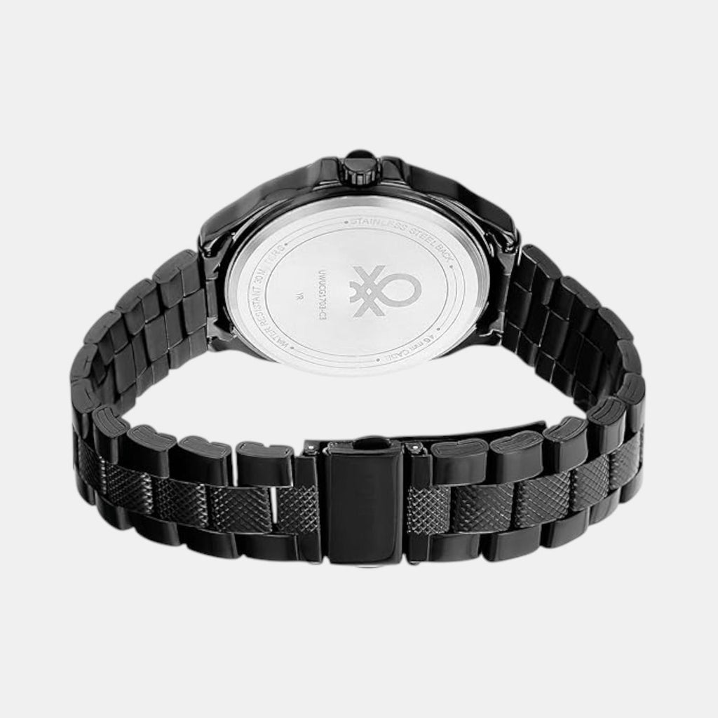 Signature Men Quartz Black Dial Multi-Function Stainless Steel Watch UWUCG1703
