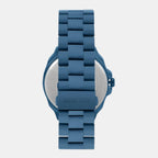 Signature Men Quartz Blue Dial Multi-Function Stainless Steel Watch UWUCG1704