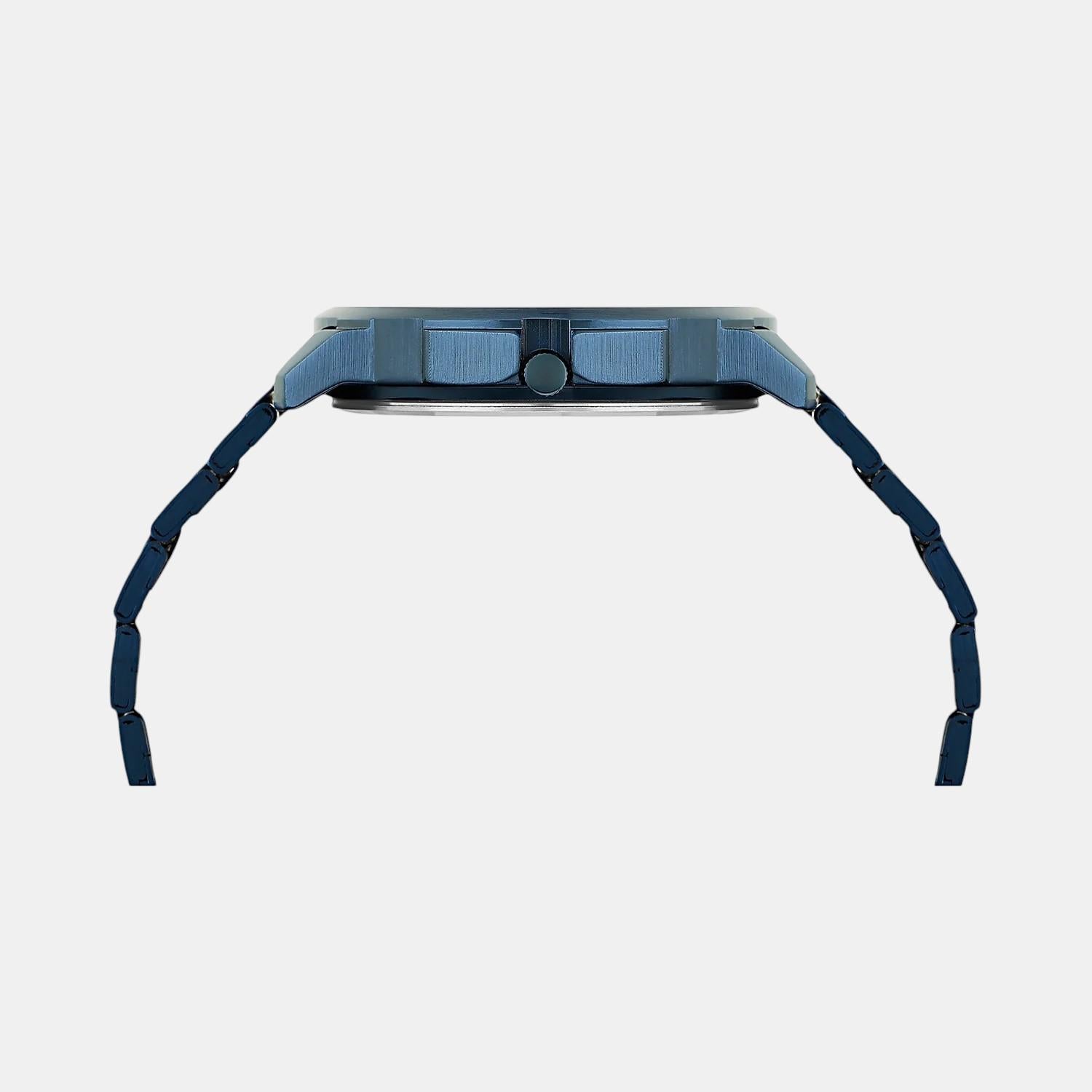 Signature Men Quartz Blue Dial Multi-Function Stainless Steel Watch UWUCG1800