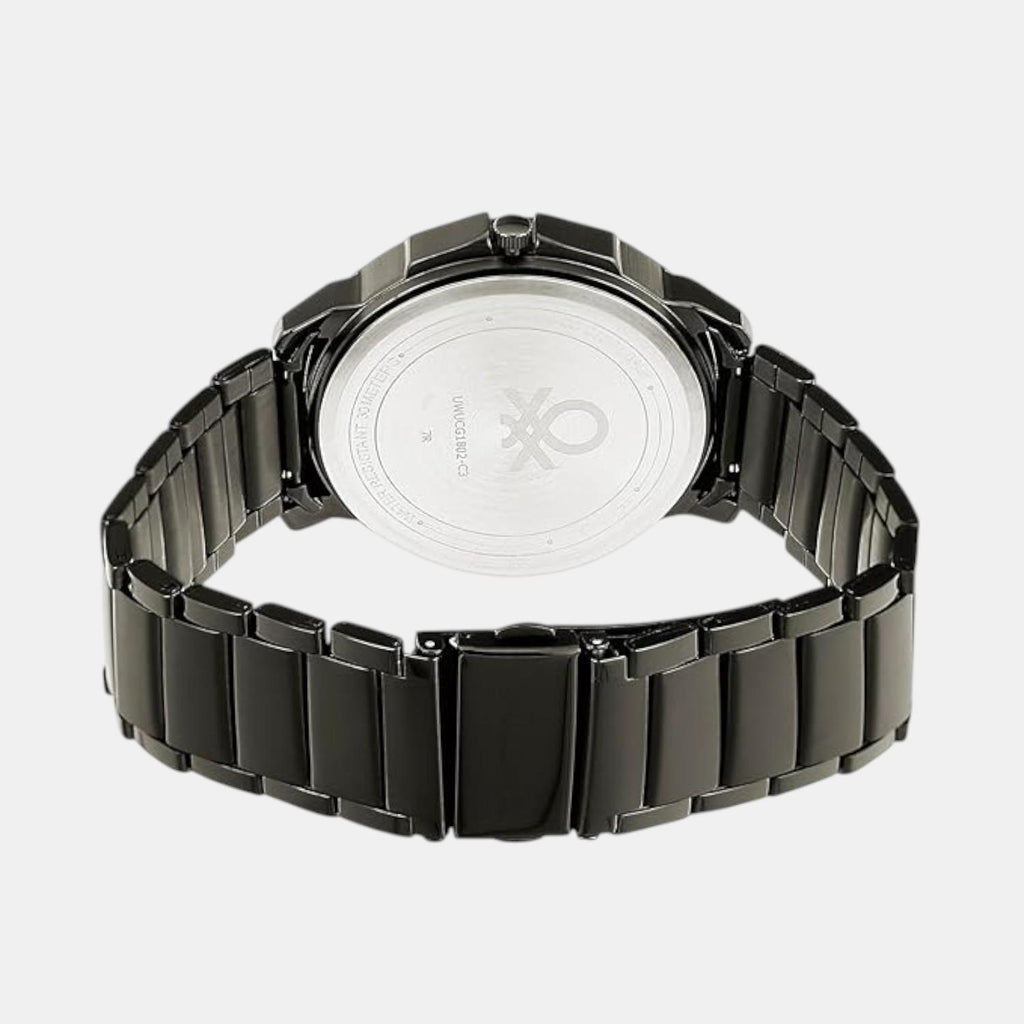 Signature Men Quartz Black Dial Multi-Function Stainless Steel Watch UWUCG1802