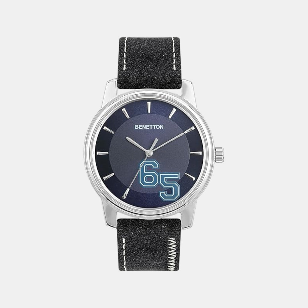 Iconic Men Quartz Blue Dial Analog Leather Watch UWUCG2001