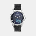 Iconic Men Quartz Blue Dial Analog Leather Watch UWUCG2001