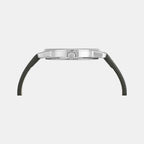 Iconic Men Quartz Silver Dial Analog Leather Watch UWUCG2002