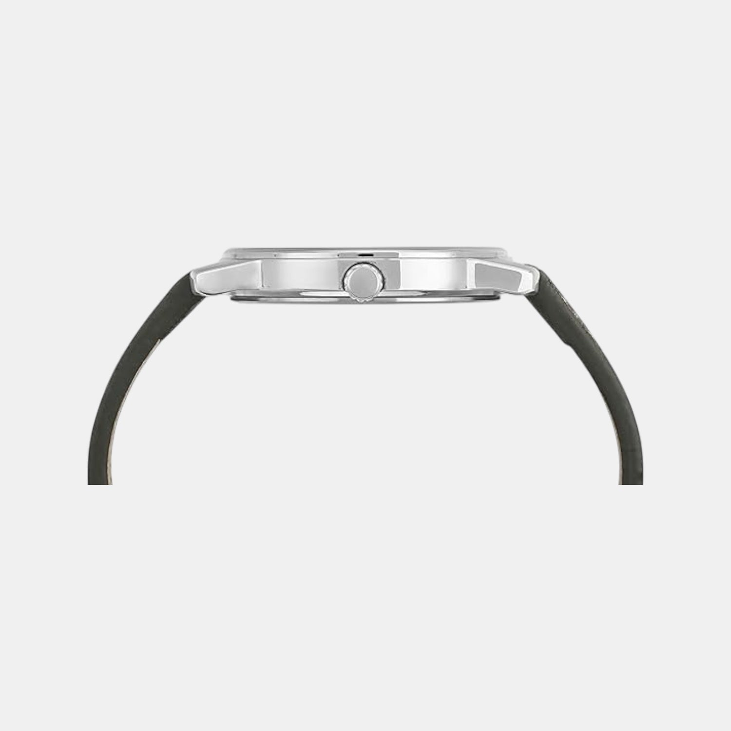 Iconic Men Quartz Silver Dial Analog Leather Watch UWUCG2002