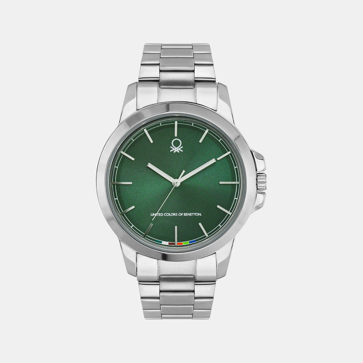 Signature Men Quartz Green Dial Analog Stainless Steel Watch UWUCG2100