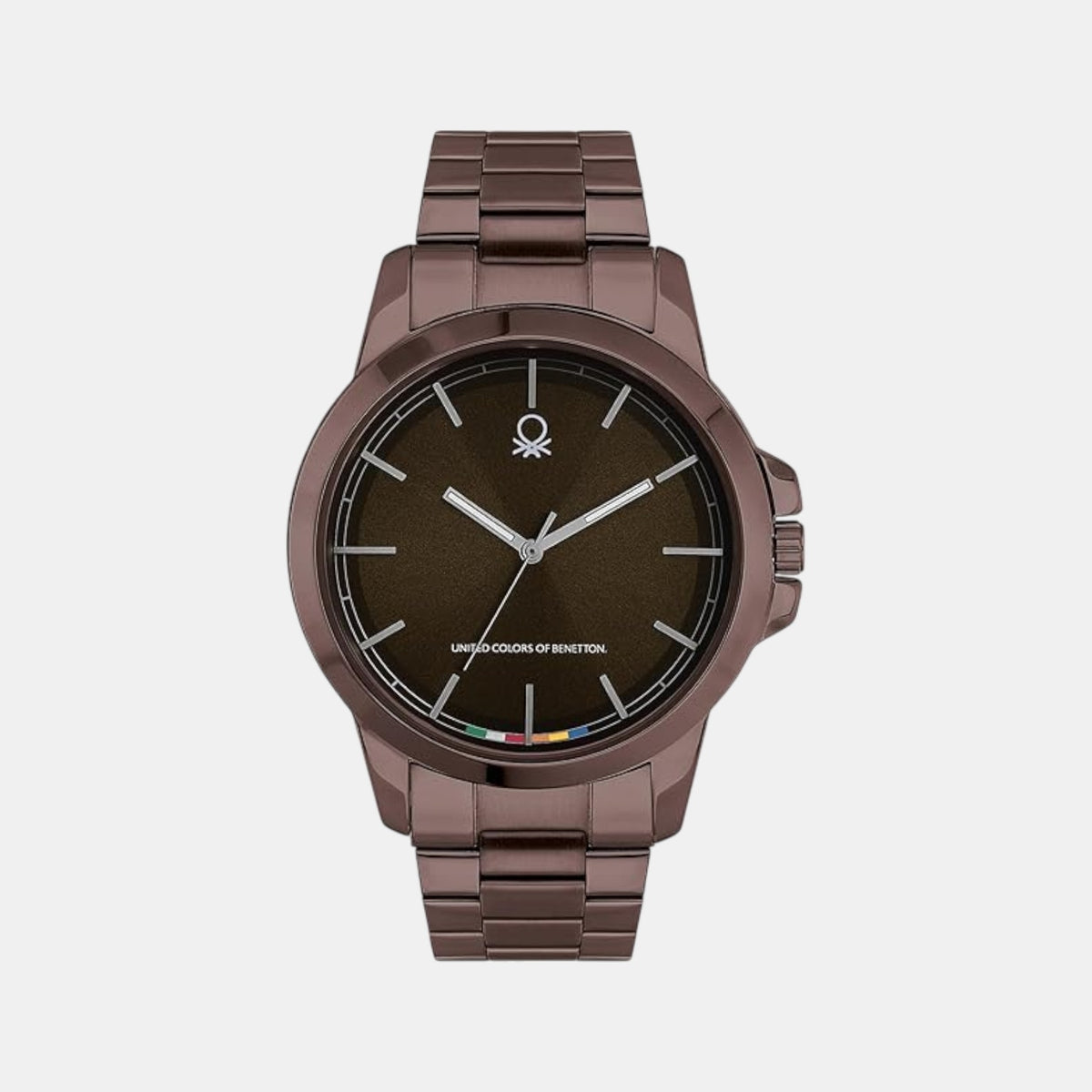 Signature Men Quartz Brown Dial Analog Stainless Steel Watch UWUCG2101