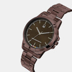 Signature Men Quartz Brown Dial Analog Stainless Steel Watch UWUCG2101