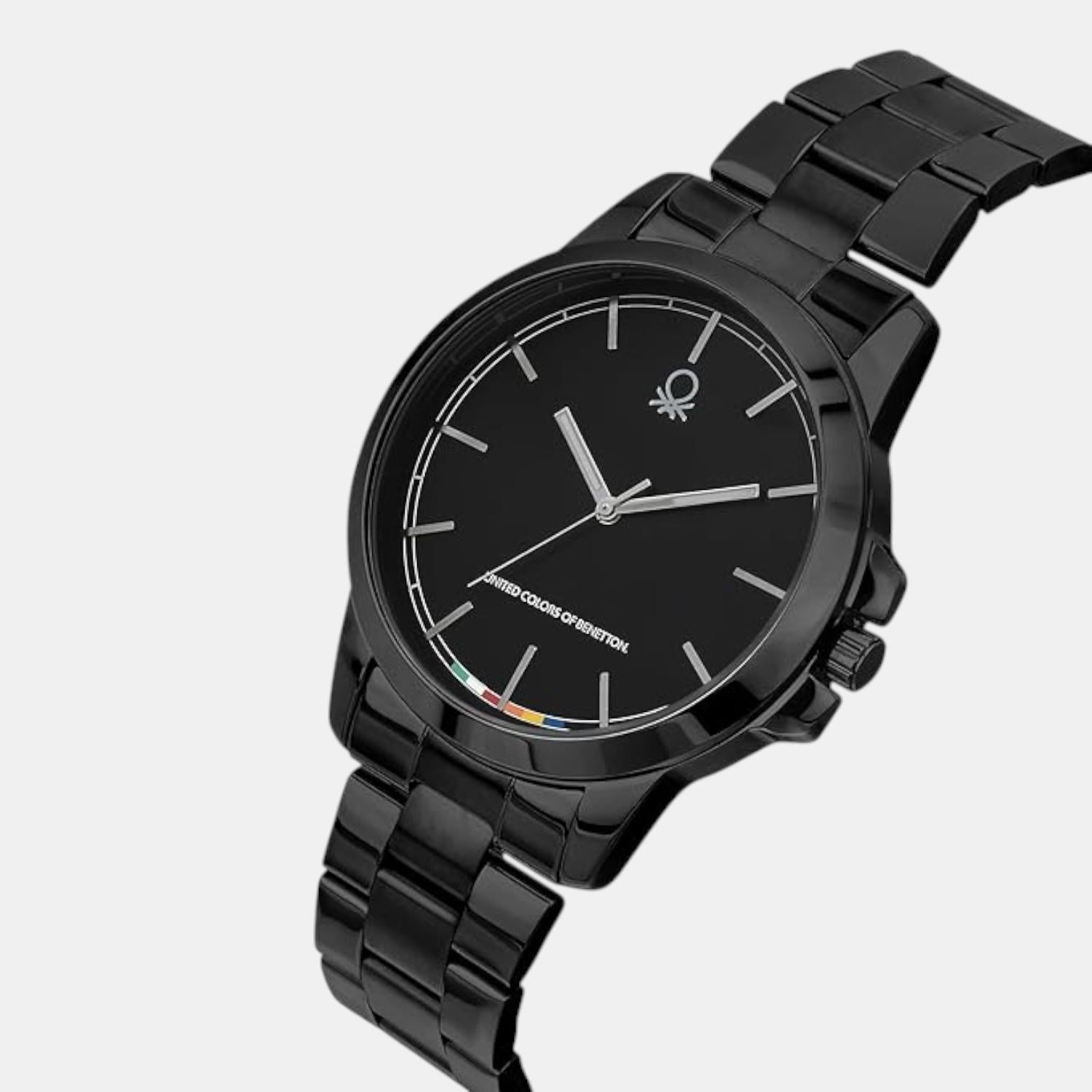 Signature Men Quartz Black Dial Analog Stainless Steel Watch UWUCG2102