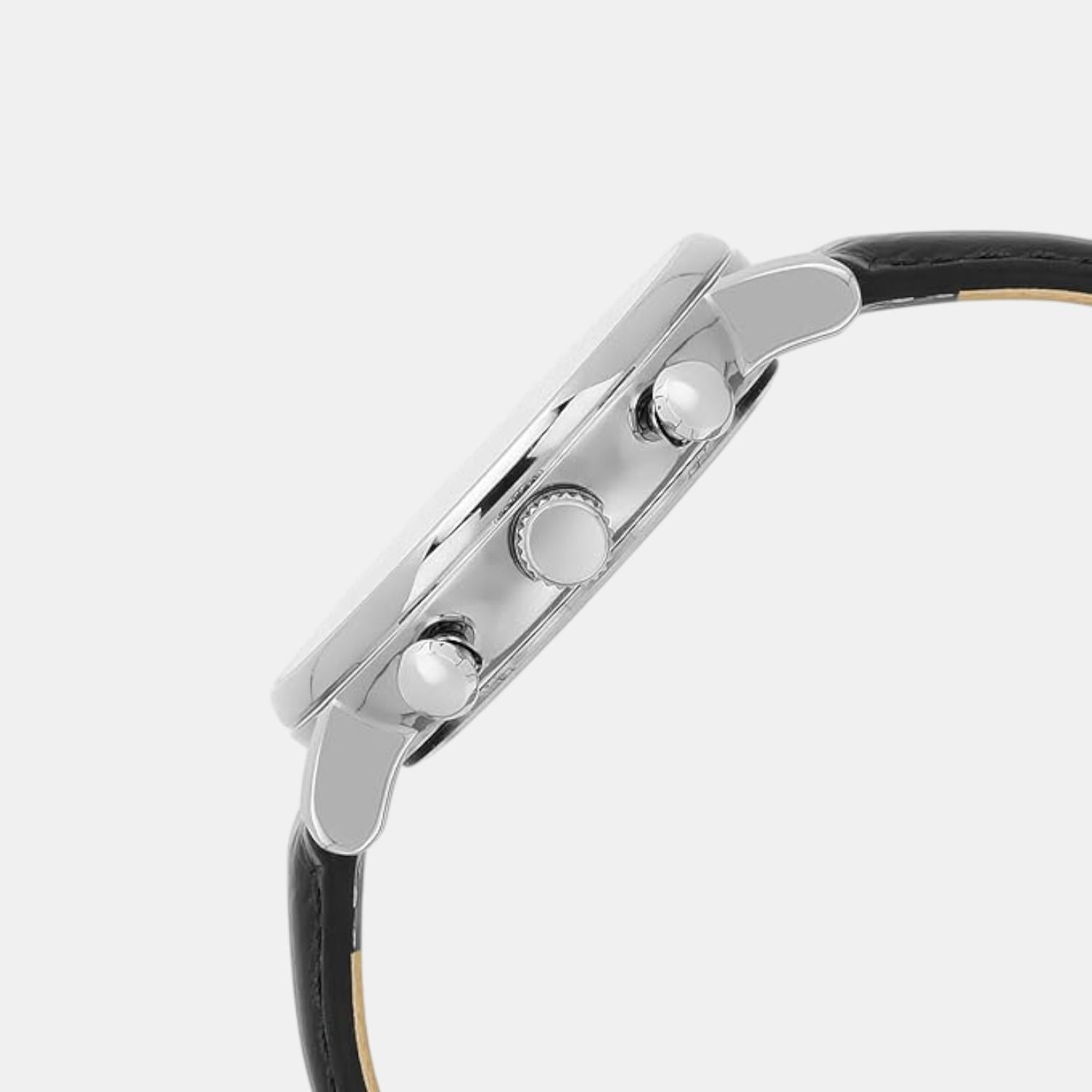 Signature Men Quartz Blue Dial Multi-Function Leather Watch UWUCG2200