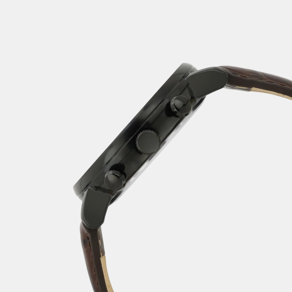 Signature Men Quartz Green Dial Multi-Function Leather Watch UWUCG2202