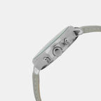 Signature Men Quartz Silver Dial Multi-Function Leather Watch UWUCG2400