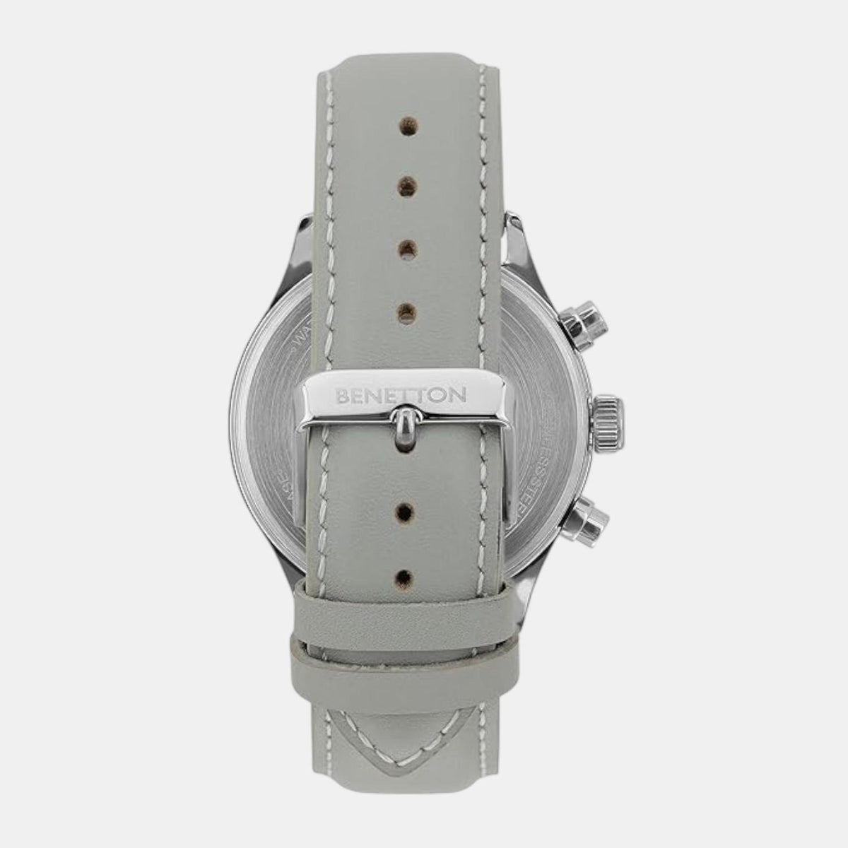 Signature Men Quartz Silver Dial Multi-Function Leather Watch UWUCG2400