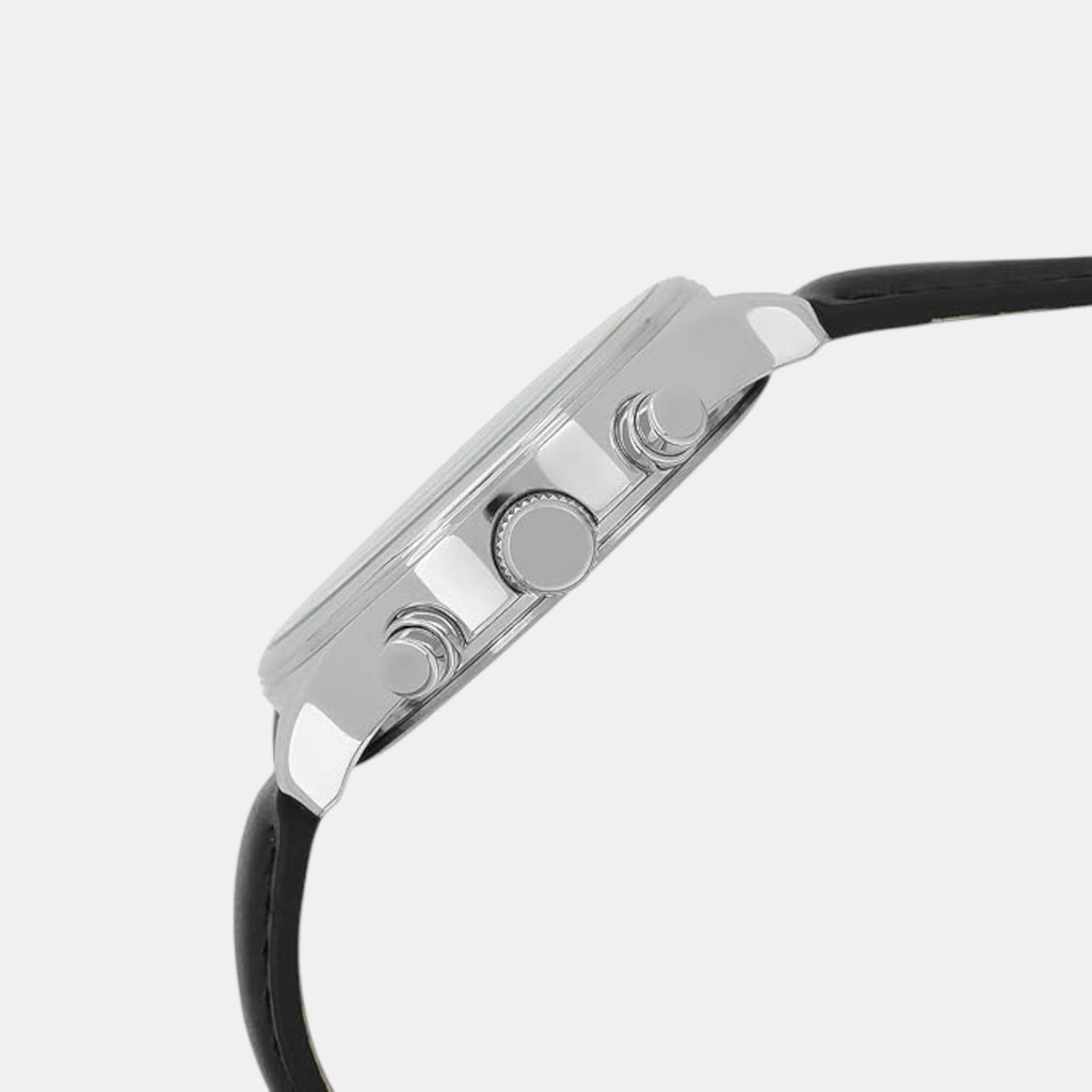 Signature Men Quartz Black Dial Multi-Function Leather Watch UWUCG2401