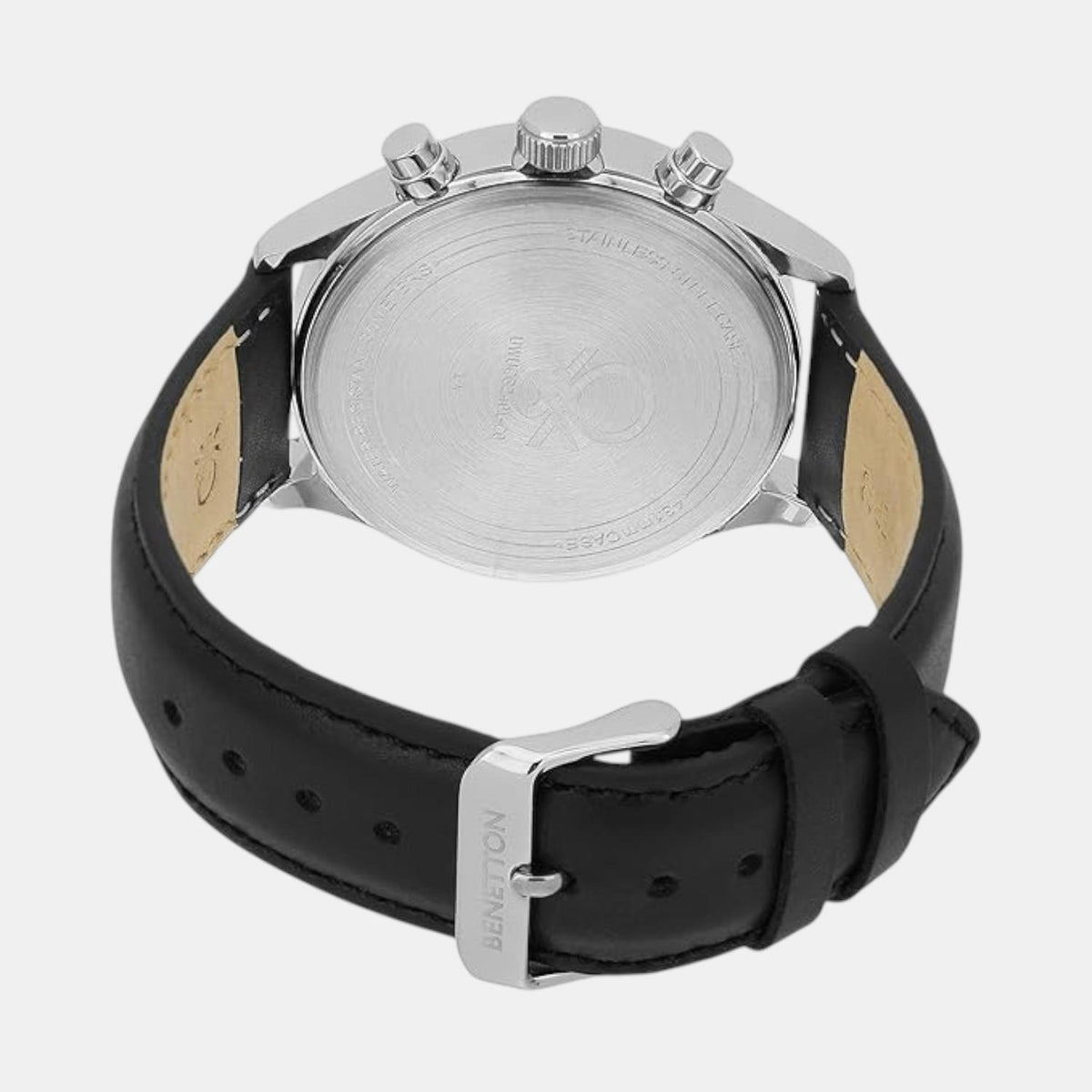 Signature Men Quartz Black Dial Multi-Function Leather Watch UWUCG2401