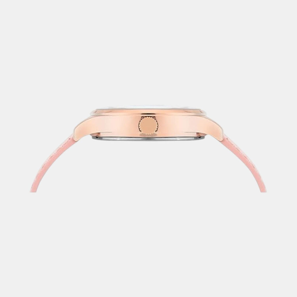 Social Women Quartz Silver Dial Analog Leather Watch UWUCL0100