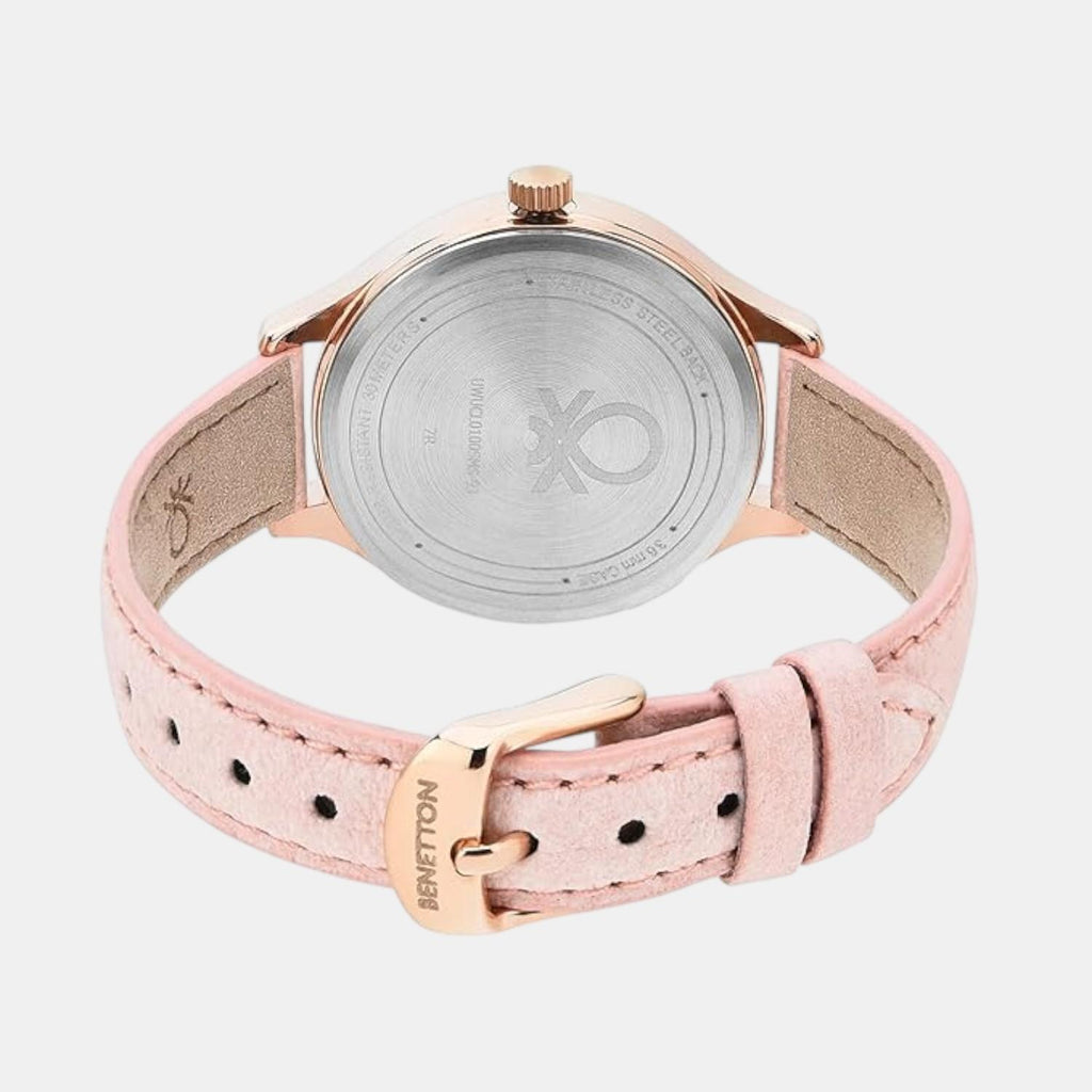 Social Women Quartz Silver Dial Analog Leather Watch UWUCL0100