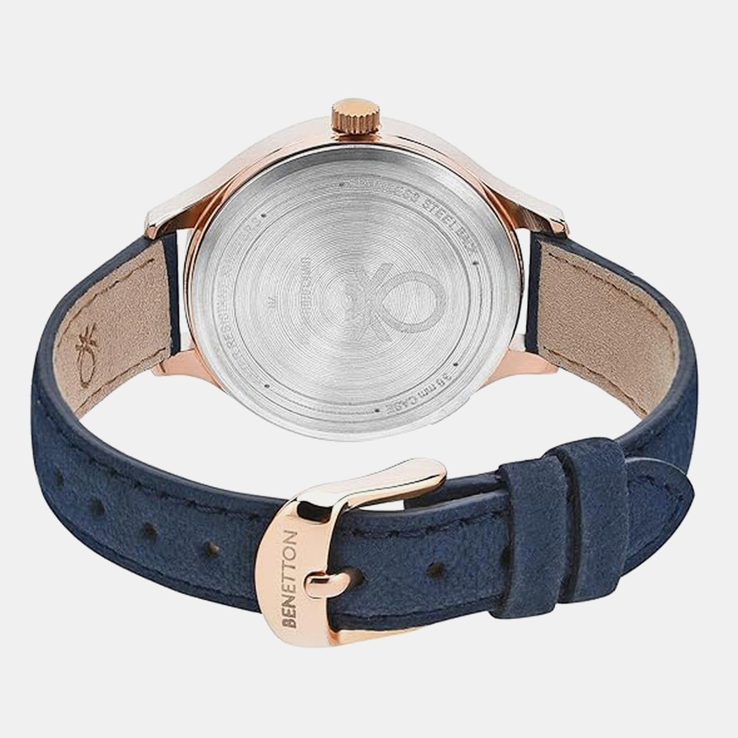 Social Women Quartz Rose Gold Dial Analog Leather Watch UWUCL0101