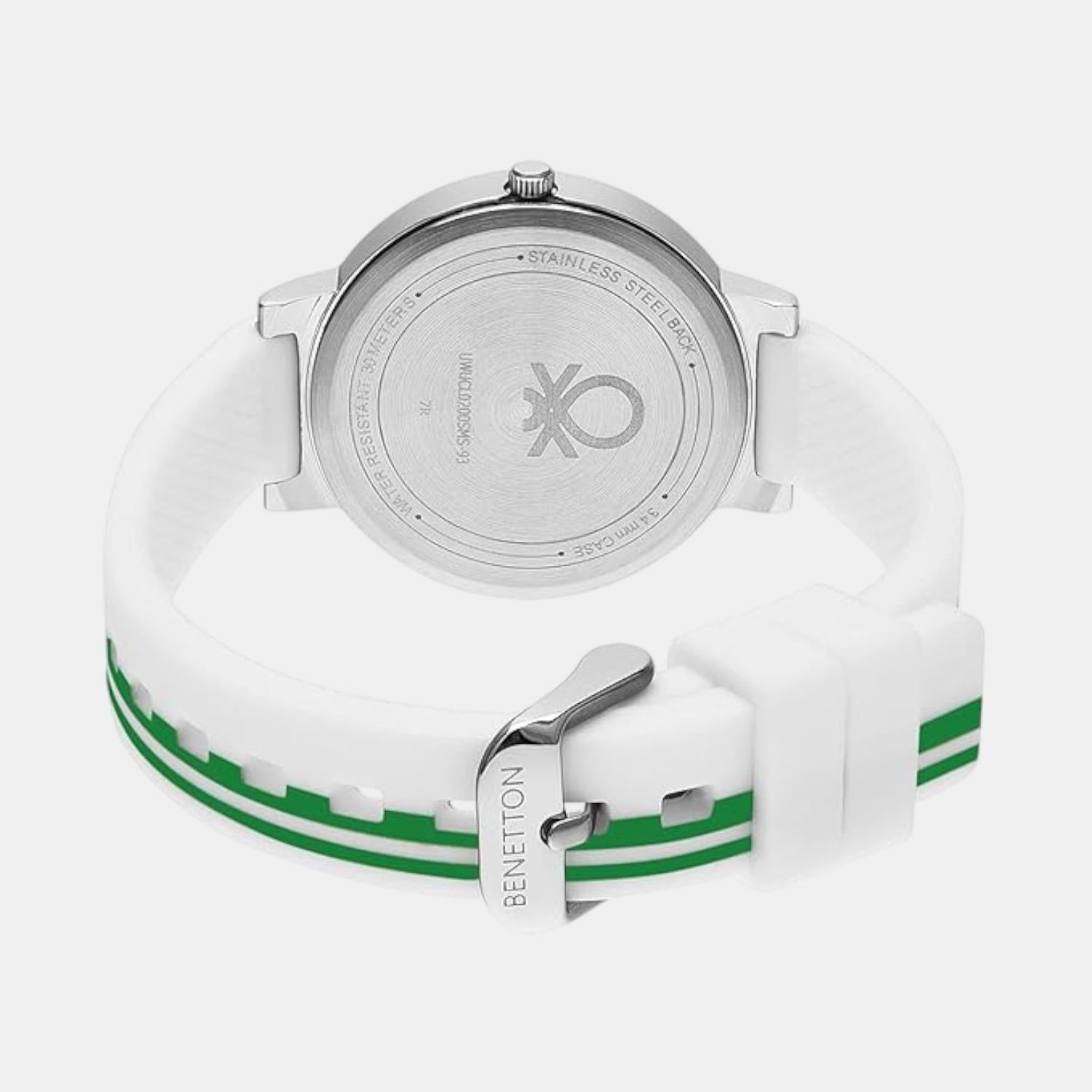 Signature Women Quartz White Dial Analog Silicone Watch UWUCL0200