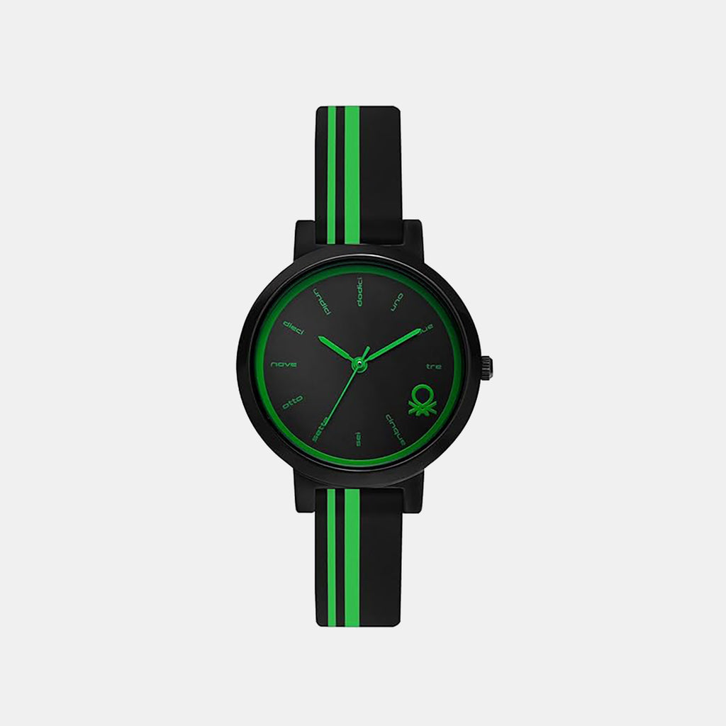 Signature Women Quartz Black Dial Analog Silicone Watch UWUCL0203