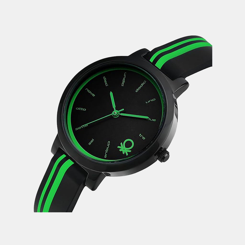 Signature Women Quartz Black Dial Analog Silicone Watch UWUCL0203