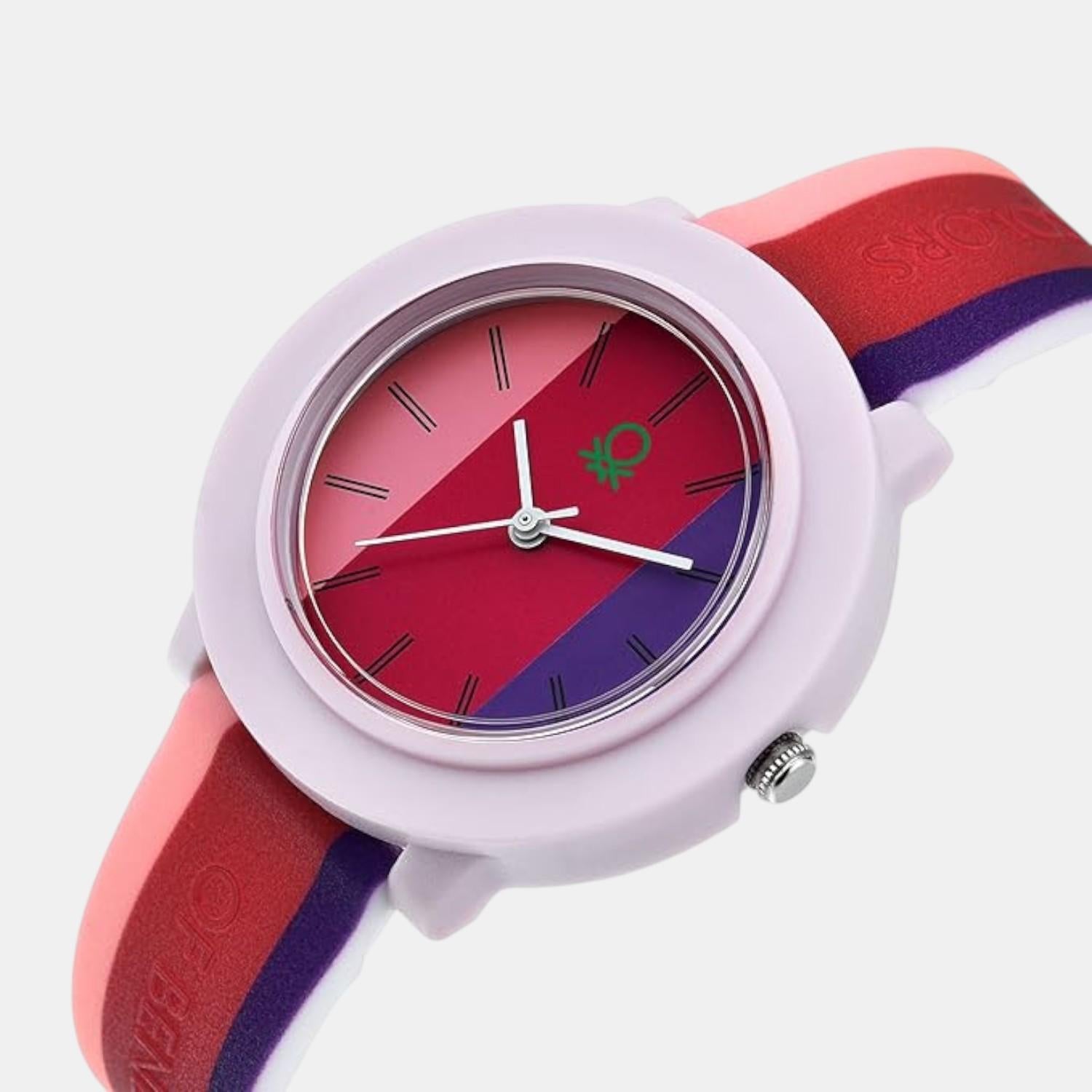 Iconic Women Quartz Multi-Colour Dial Analog Silicone Watch UWUCL0401
