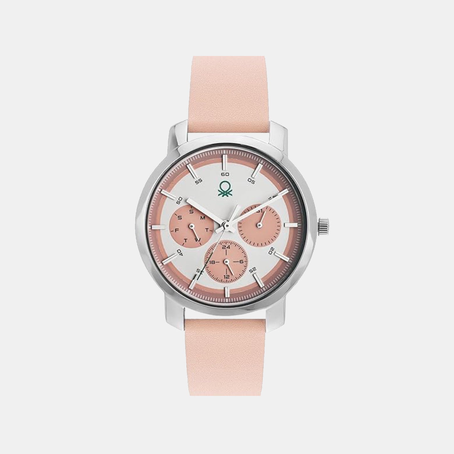 Signature Pink Women's Multi-Function Leather Watch UWUCL0501