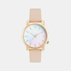 Iconic Women Quartz Pink Dial Analog Leather Watch UWUCL0707