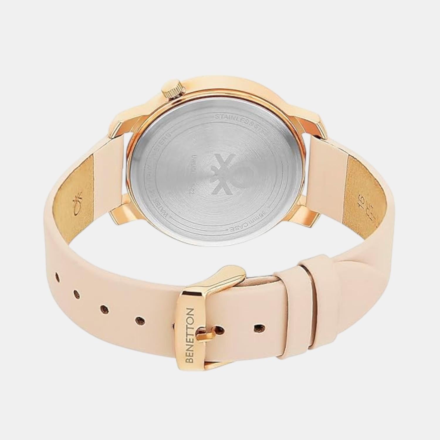 Iconic Women Quartz Pink Dial Analog Leather Watch UWUCL0707